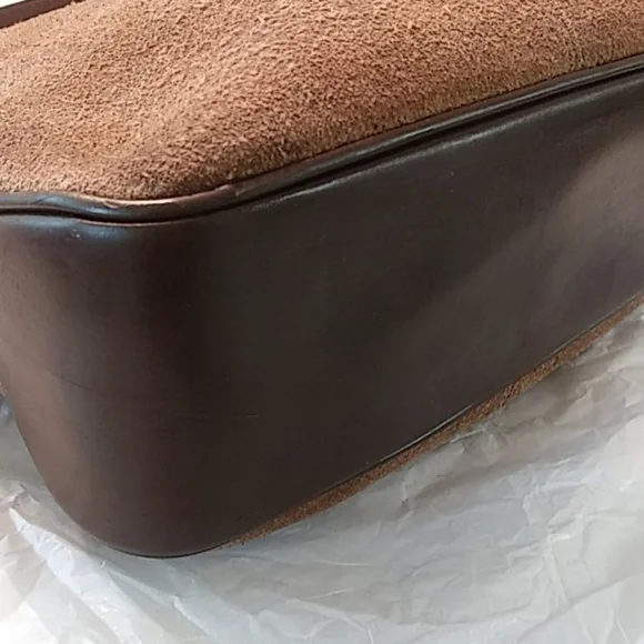 Dooney & Bourke Brown Suede Bag - Picture 2 of 11